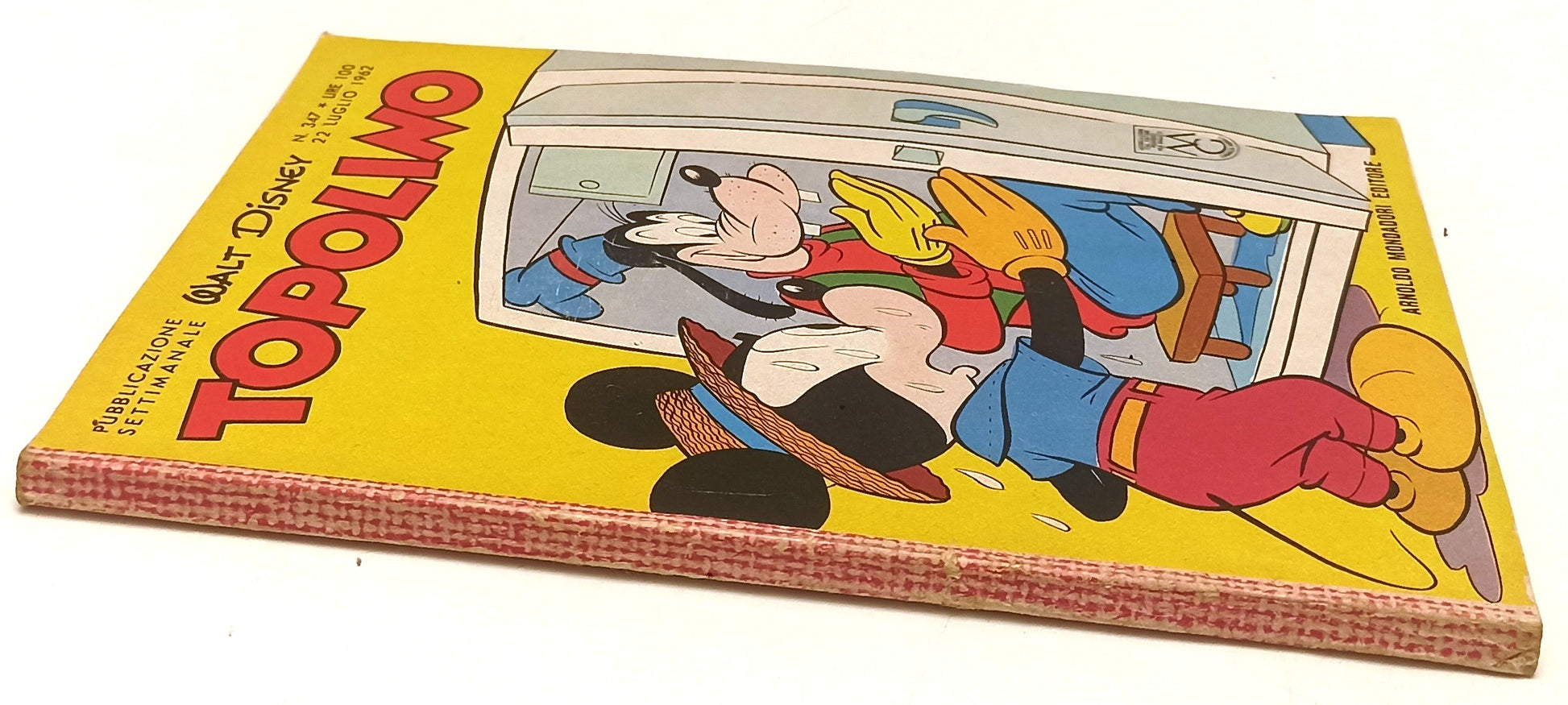 FD- TOPOLINO N.347 COMPLETO DI BOLLINO E FIGURINE -- DISNEY - 1962 - B - D25