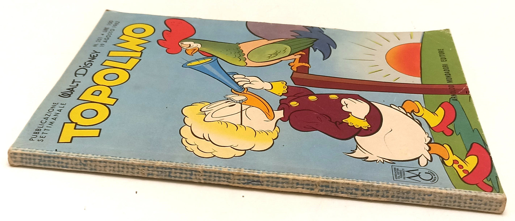 FD- TOPOLINO N.351 COMPLETO DI BOLLINO E FIGURINE -- DISNEY - 1962 - B - D25