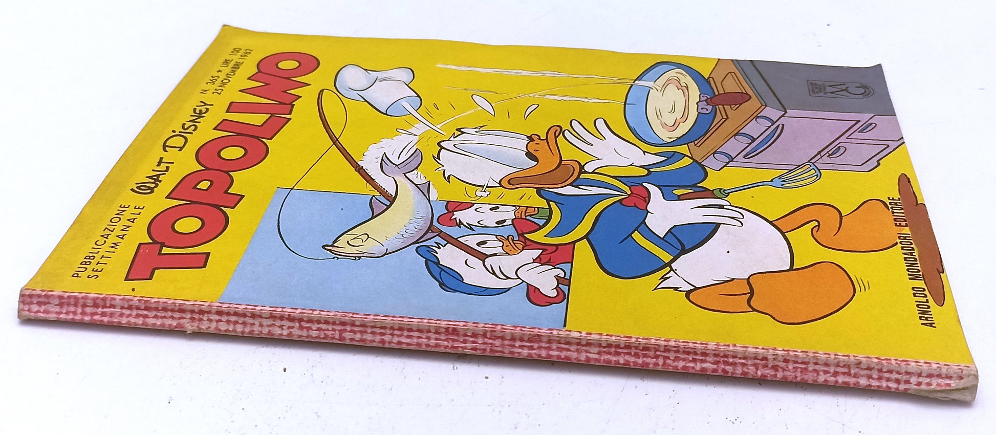 FD- TOPOLINO N.365 COMPLETO DI BOLLINO E FIGURINE- DISNEY MONDADORI- 1962- B-D25