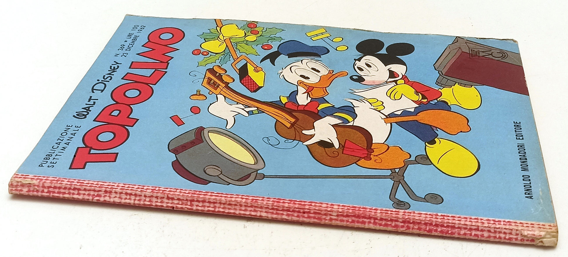 FD- TOPOLINO N.369 COMPLETO DI BOLLINO E FIGURINE- DISNEY MONDADORI- 1962- B-D25