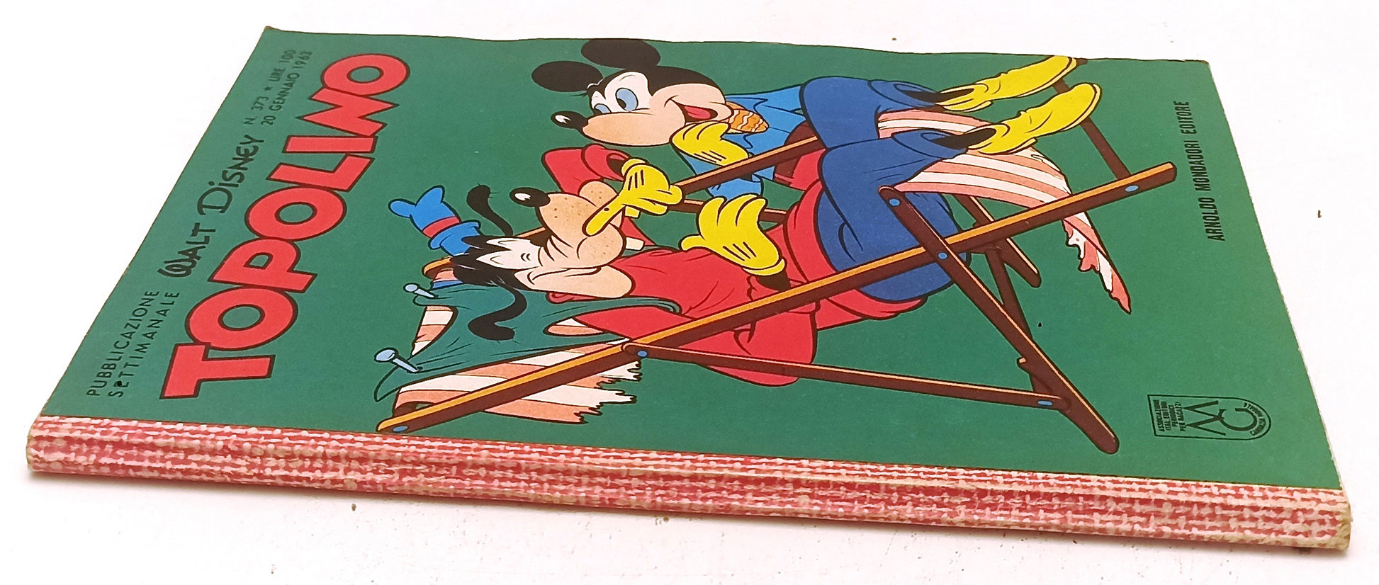 FD- TOPOLINO N.373 COMPLETO DI BOLLINO MANCANO FIGURINE - DISNEY - 1963- B- D25