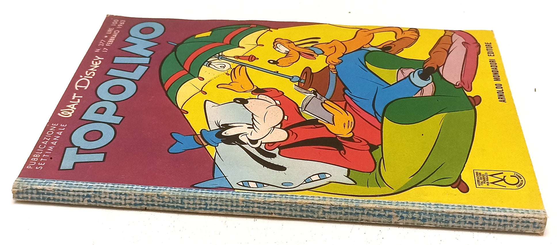 FD- TOPOLINO N.377 MANCANO BOLLINO E FIGURINE - DISNEY MONDADORI- 1963- B- D25