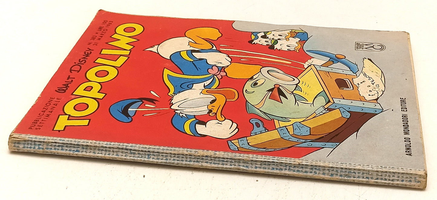 FD- TOPOLINO N.383 MANCANO BOLLINO E FIGURINE - DISNEY MONDADORI - 1963 - B- D25