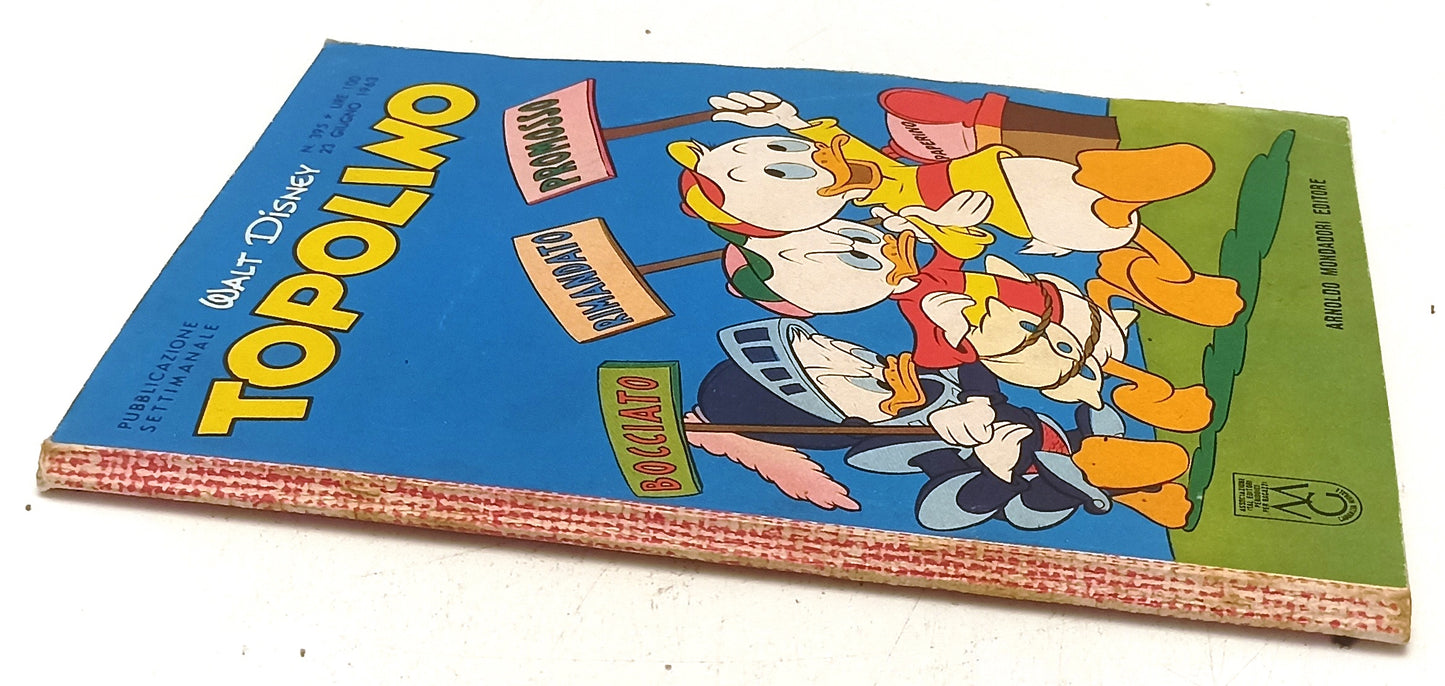 FD- TOPOLINO N.395 MANCANO BOLLINO E FIGURINE - DISNEY MONDADORI - 1963 - B- D25