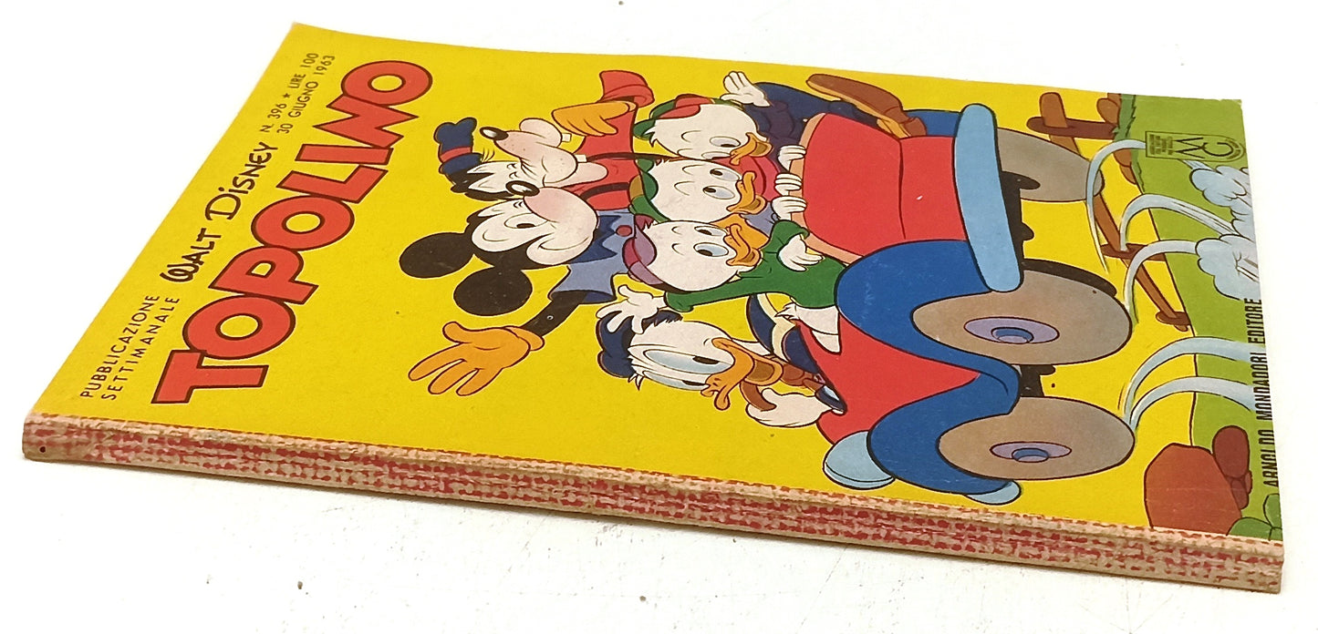 FD- TOPOLINO N.396 MANCANO BOLLINO E FIGURINE -- DISNEY MONDADORI - 1963- B- D25