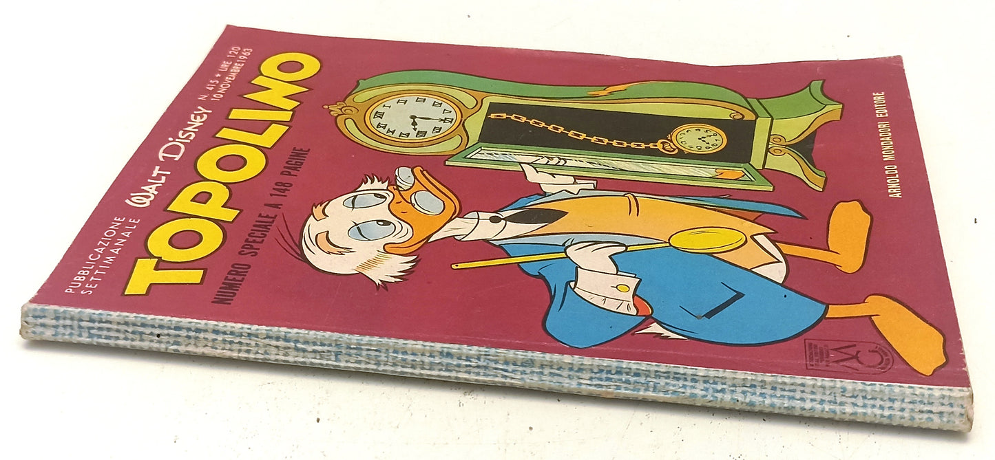 FD- TOPOLINO N.415 MANCA BOLLINO - DISNEY MONDADORI - 1963 - B - D25