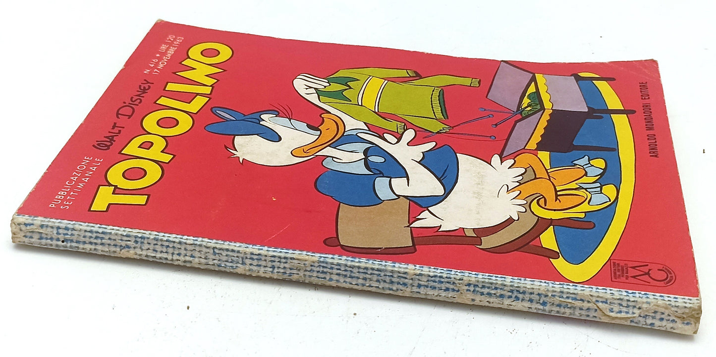 FD- TOPOLINO N.416 COMPLETO DI BOLLINO - DISNEY MONDADORI - 1963 - B - D25