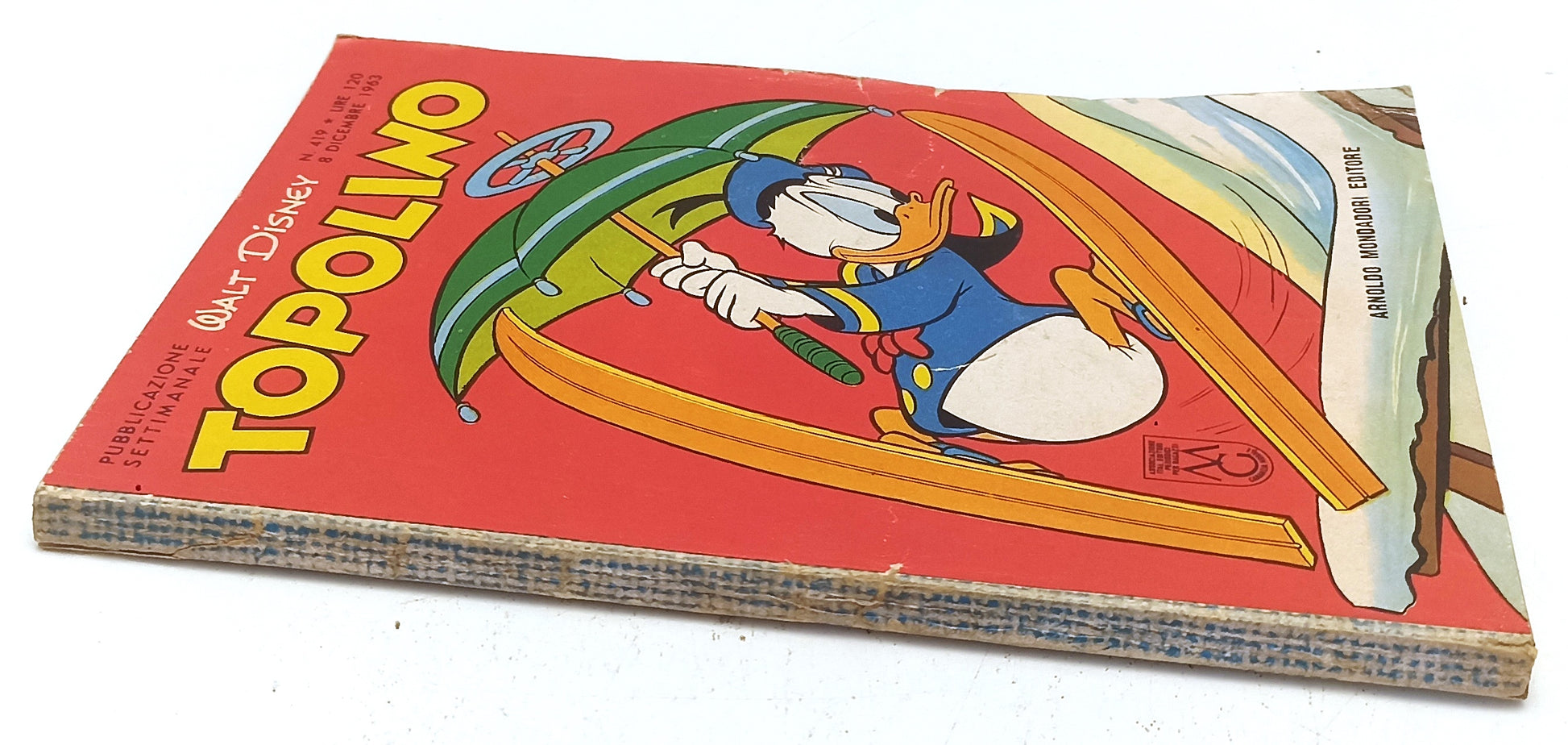 FD- TOPOLINO N.419 MANCA BOLLINO - DISNEY MONDADORI - 1963 - B - D25