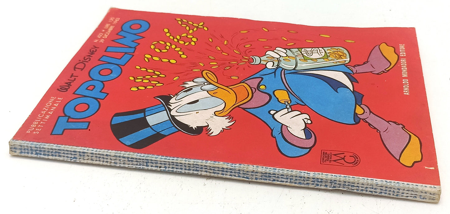 FD- TOPOLINO N.422 COMPLETO DI BOLLINO -- DISNEY MONDADORI - 1963 - B - D25