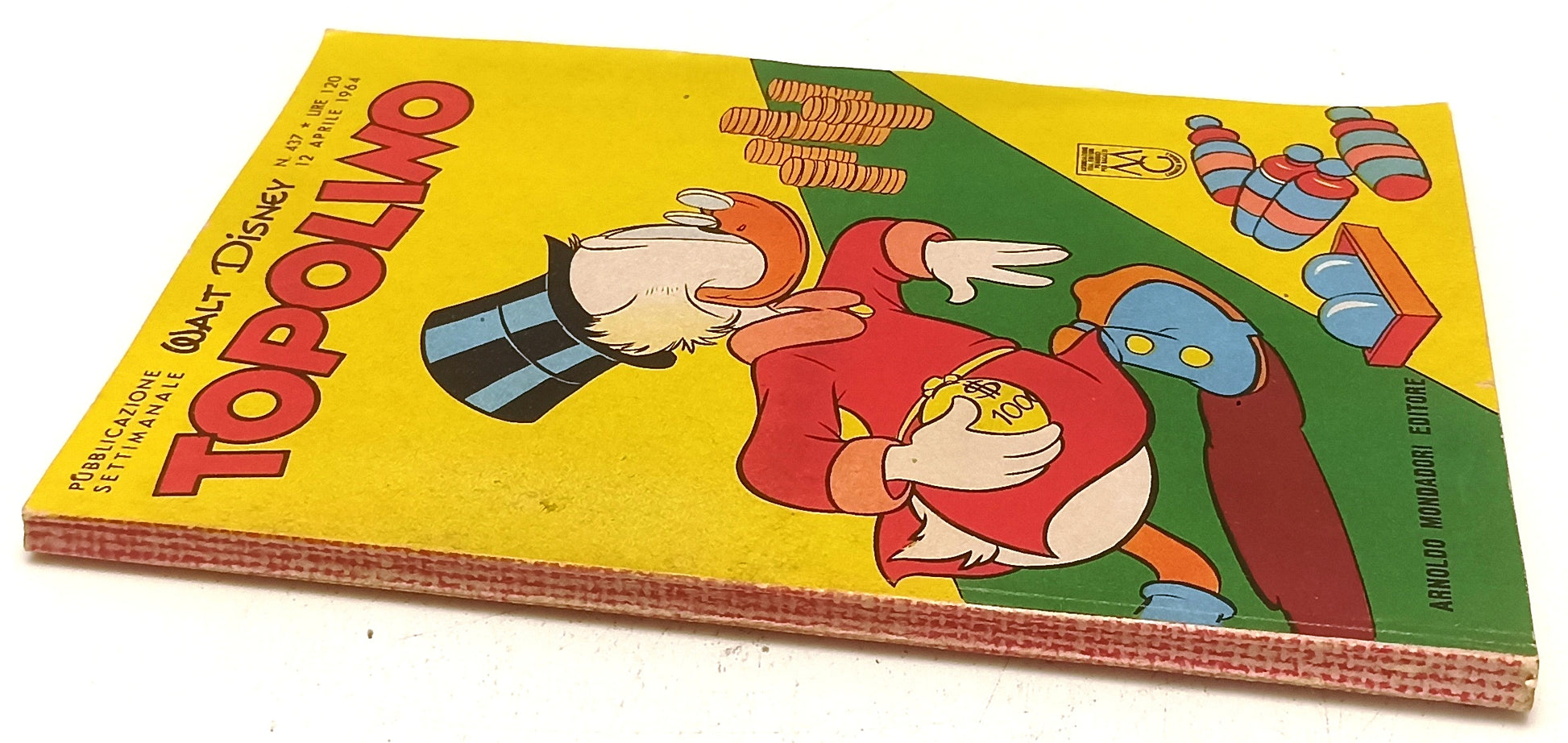 FD- TOPOLINO N.437 MANCA BOLLINO -- DISNEY MONDADORI - 1964 - B - D25