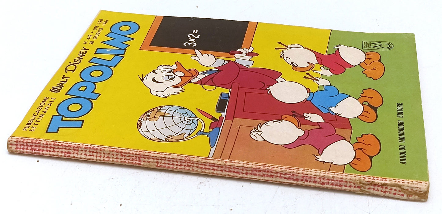 FD- TOPOLINO N.448 MANCA BOLLINO - DISNEY MONDADORI - 1964 - B- D25