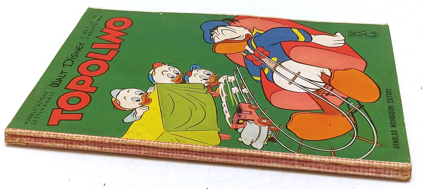 FD- TOPOLINO N.453 COMPLETO DI BOLLINO COPPA SUSY- DISNEY MONDADORI- 1964- B-D25