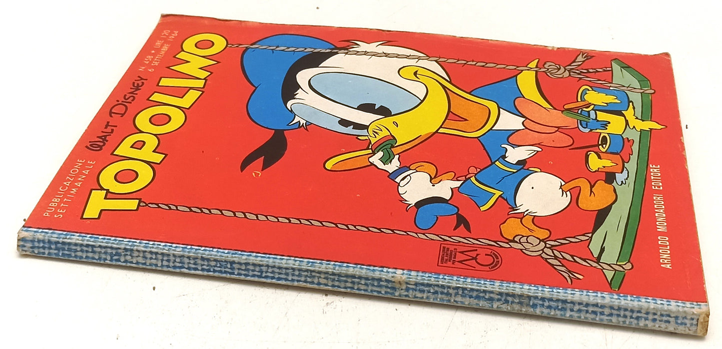 FD- TOPOLINO N.458 COMPLETO DI BOLLINO - DISNEY MONDADORI - 1964 - B- D25