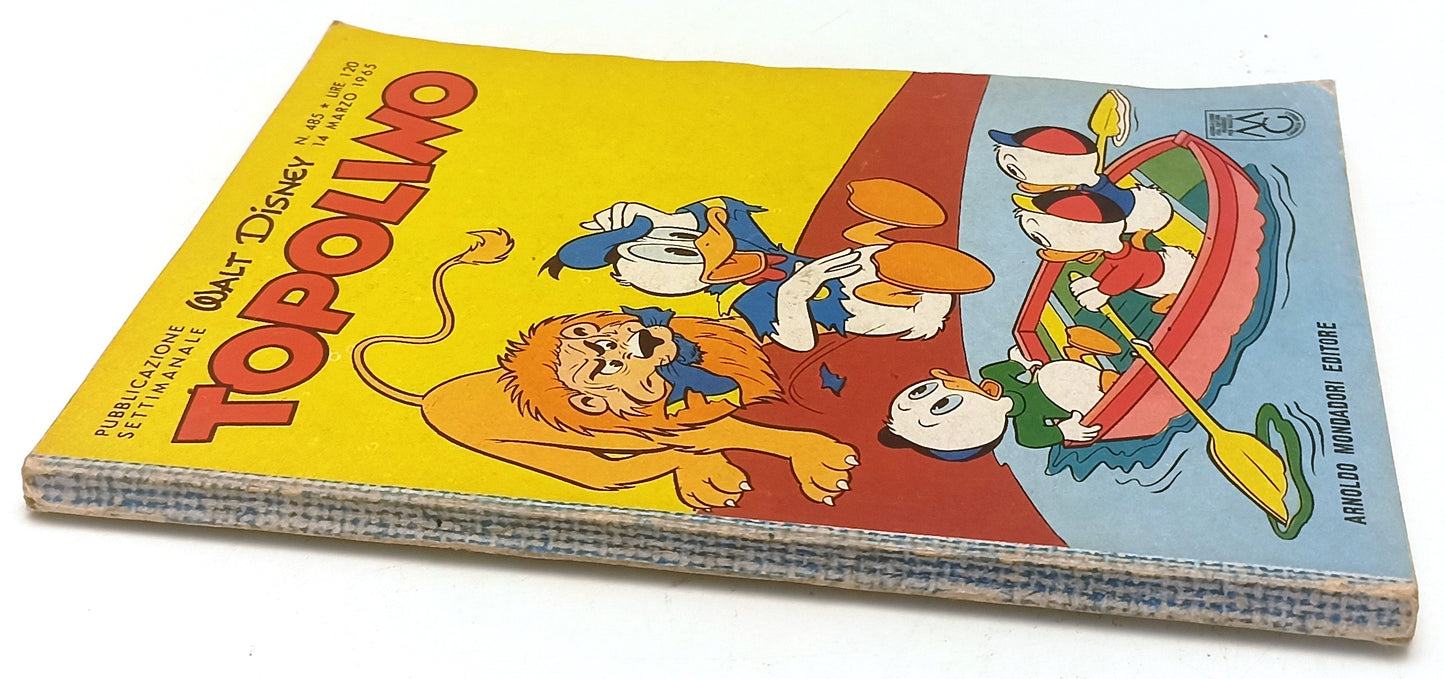 FD- TOPOLINO N.485 MANCA BOLLINO -- DISNEY MONDADORI - 1965 - B - D25
