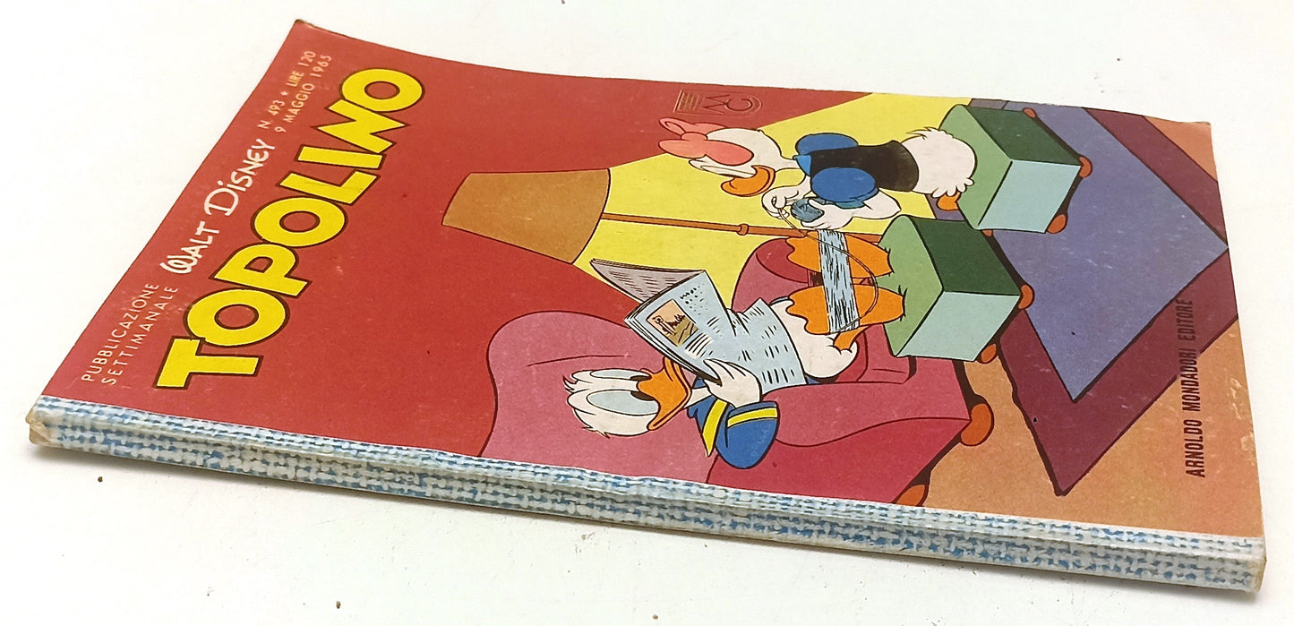 FD- TOPOLINO N.493 MANCA BOLLINO -- DISNEY MONDADORI - 1965 - B - D25