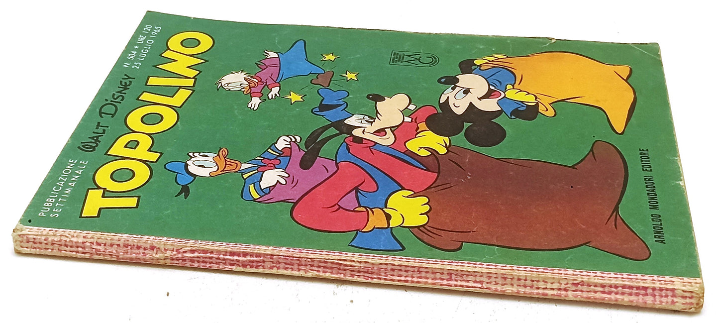 FD- TOPOLINO N.504 COMPLETO DI BOLLINO -- DISNEY MONDADORI - 1965 - B - D25