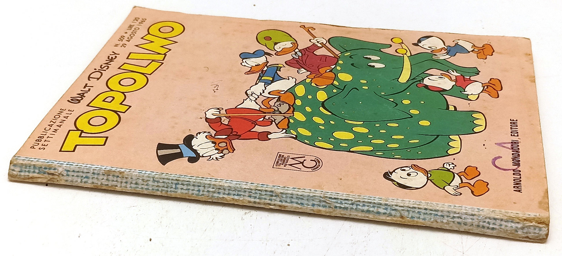 FD- TOPOLINO N.509 COMPLETO DI BOLLINO -- DISNEY MONDADORI - 1965 - B - D25