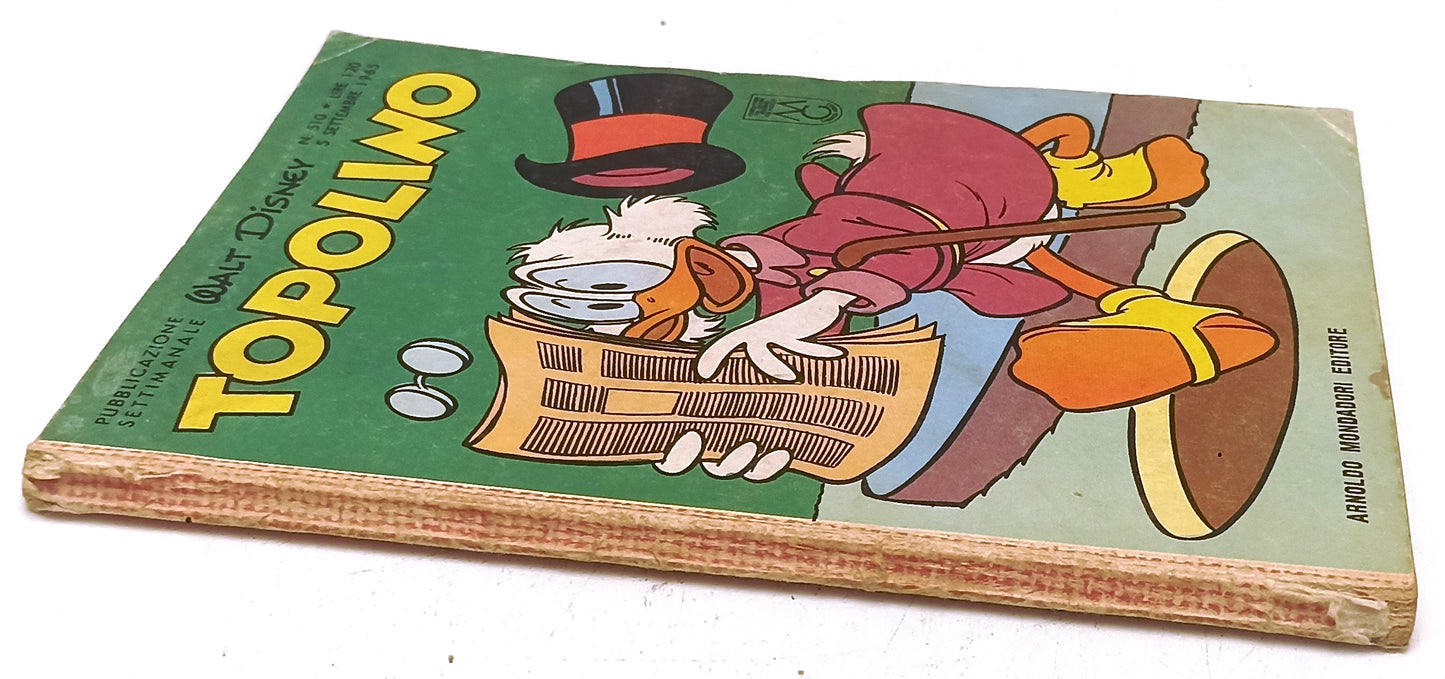 FD- TOPOLINO N.510 COMPLETO DI BOLLINO -- DISNEY MONDADORI - 1965 - B - D25