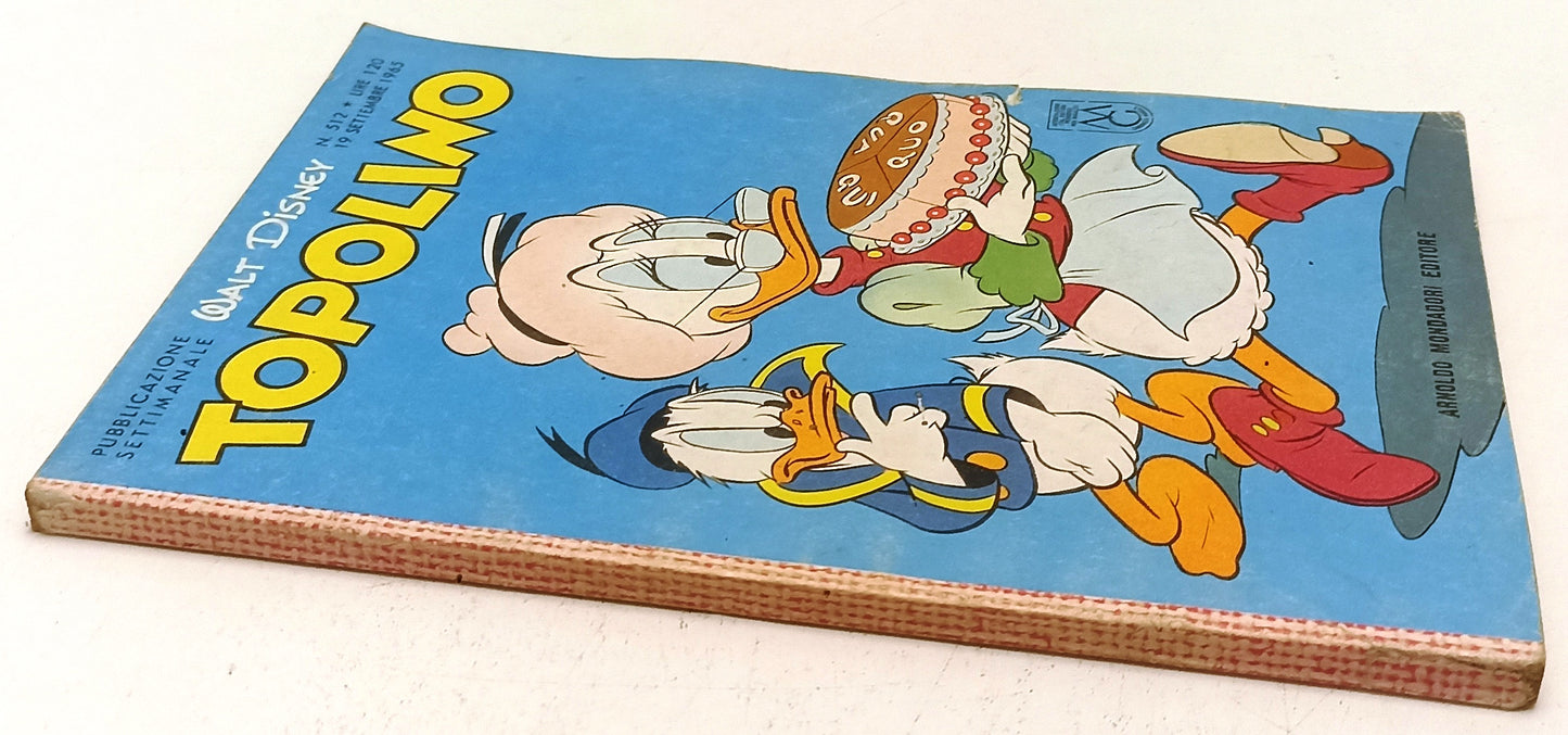 FD- TOPOLINO N.512 COMPLETO DI BOLLINO -- DISNEY MONDADORI - 1965 - B - D25