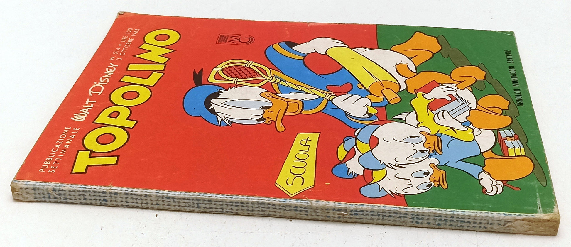 FD- TOPOLINO N.514 COMPLETO DI BOLLINO -- DISNEY MONDADORI - 1965 - B - D25