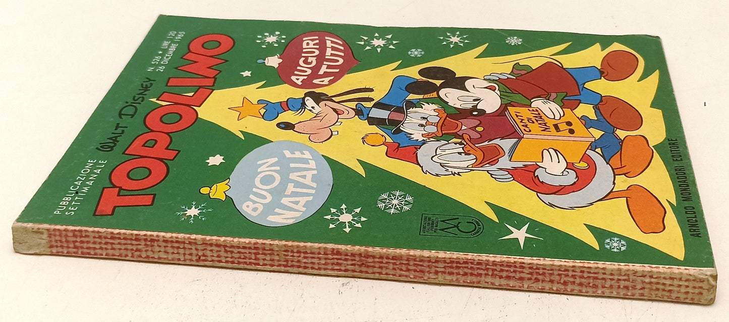 FD- TOPOLINO N.526 MANCA BOLLINO -- DISNEY MONDADORI - 1965 - B - D25