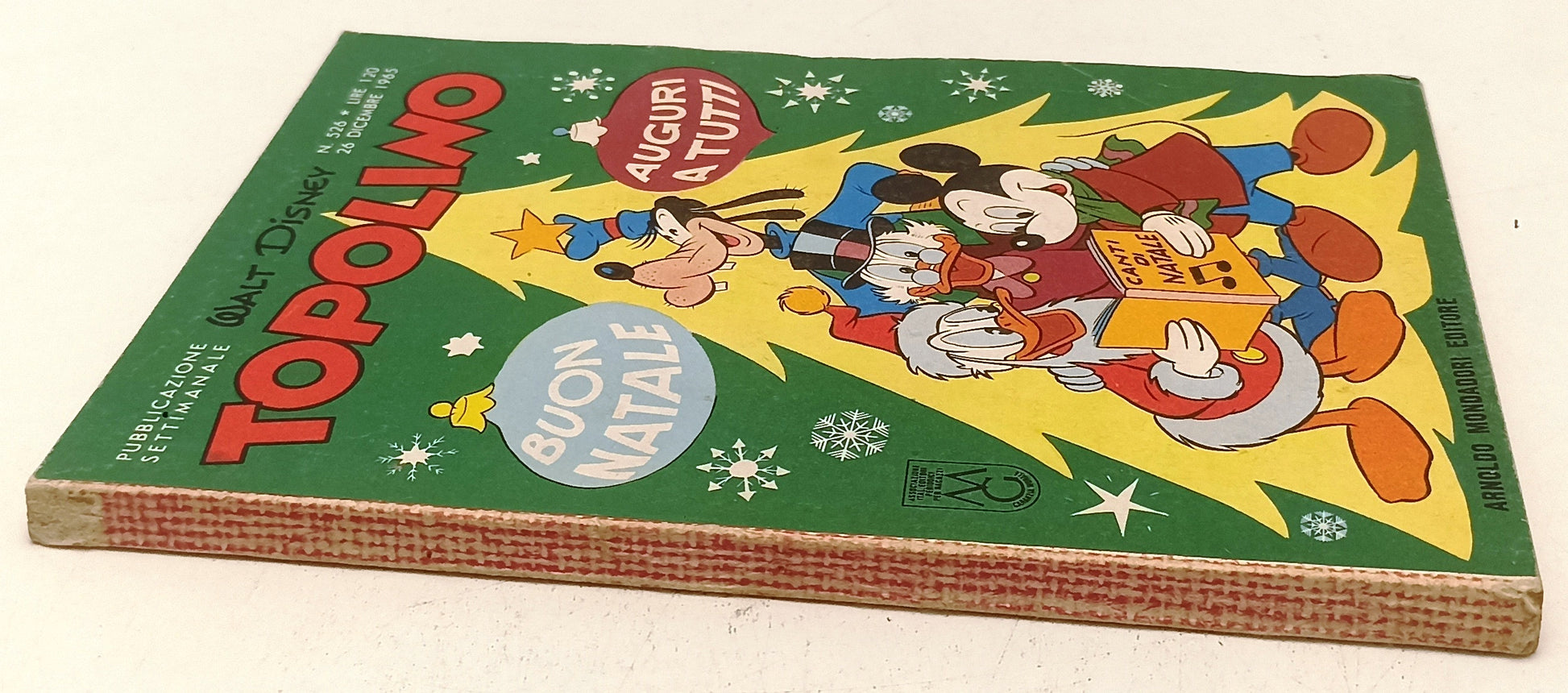 FD- TOPOLINO N.526 MANCA BOLLINO -- DISNEY MONDADORI - 1965 - B - D25