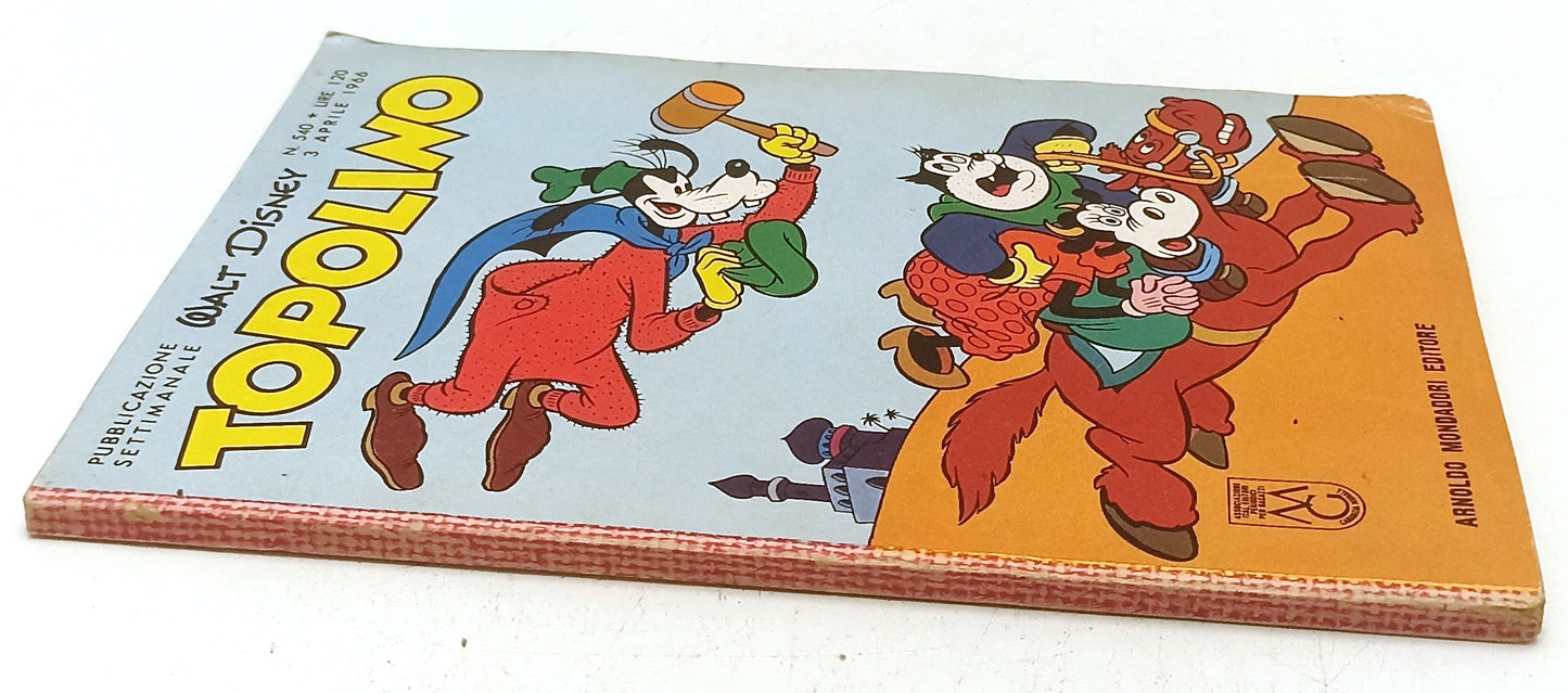 FD- TOPOLINO N.540 COMPLETO DI BOLLINO -- DISNEY MONDADORI - 1966 - B - D25