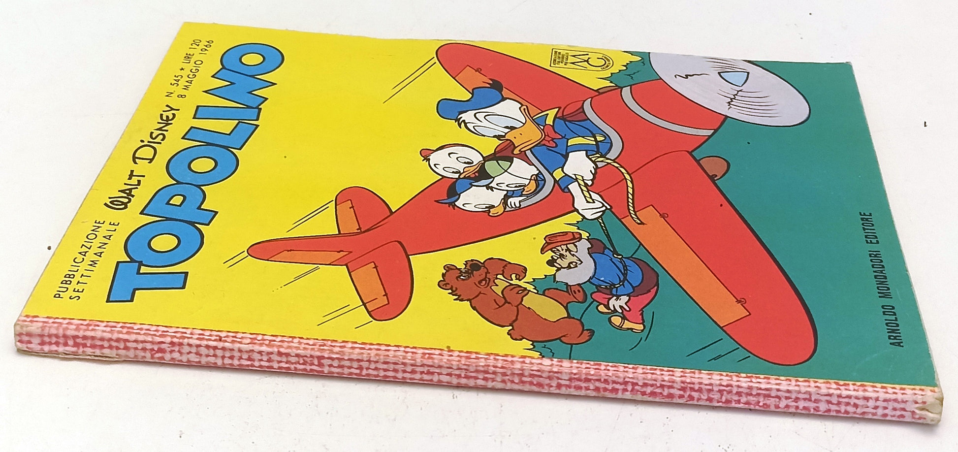 FD- TOPOLINO N.545 COMPLETO DI BOLLINO ECCELLENTE -- DISNEY - 1966 - B - D25