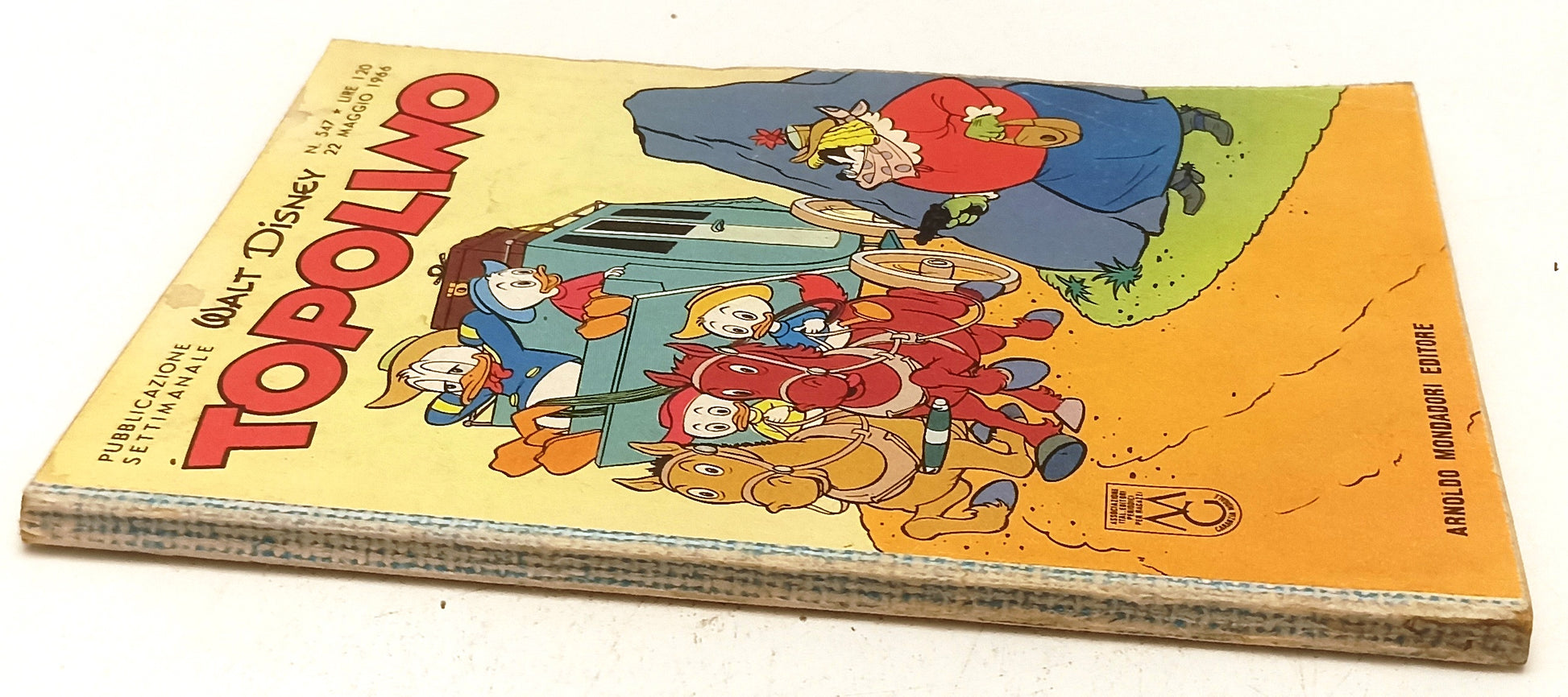 FD- TOPOLINO N.547 COMPLETO DI BOLLINO -- DISNEY MONDADORI - 1966 - B - D25
