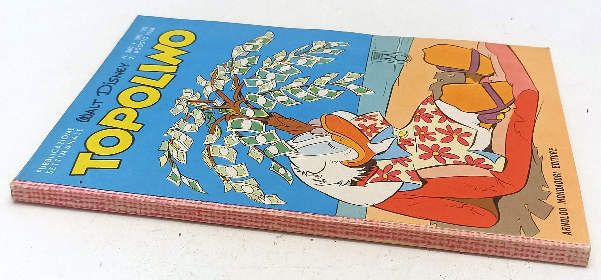 FD- TOPOLINO N.560 COMPLETO DI BOLLINO -- DISNEY MONDADORI - 1966 - B - D25