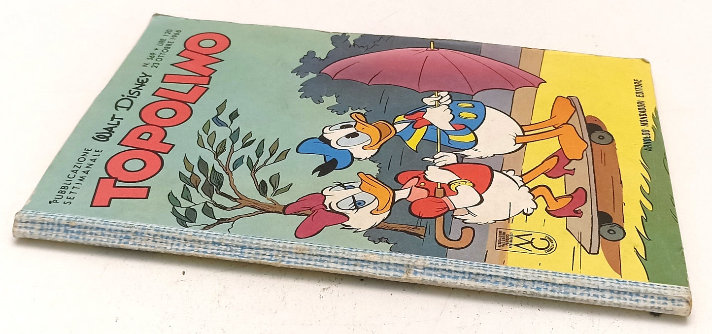 FD- TOPOLINO N.569 MANCA BOLLINO -- DISNEY MONDADORI - 1966 - B - D25