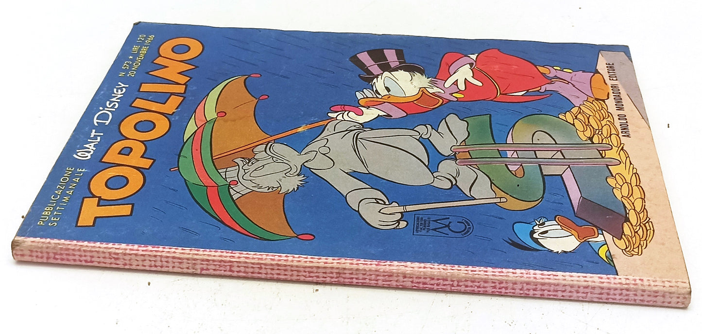 FD- TOPOLINO N.573 COMPLETO DI BOLLINO -- DISNEY MONDADORI - 1966 - B - D25