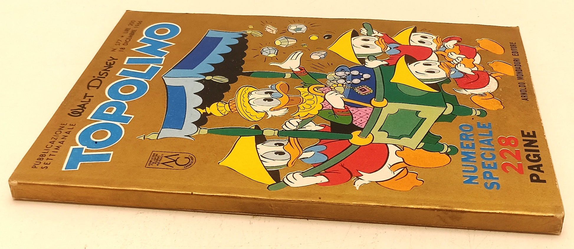 FD- TOPOLINO N.577 COMPLETO DI BOLLINO ECCELLENTE -- DISNEY - 1966 - B - D25