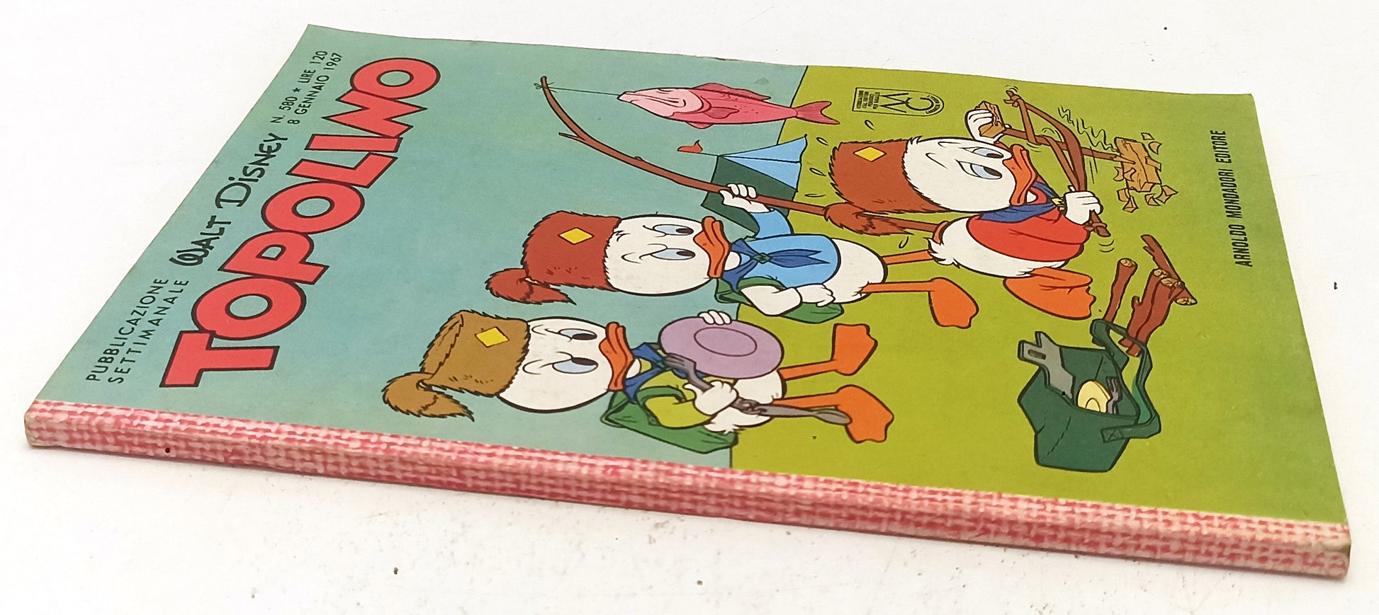 FD- TOPOLINO N.580 COMPLETO DI BOLLINO ECCELLENTE -- DISNEY - 1967 - B - D25