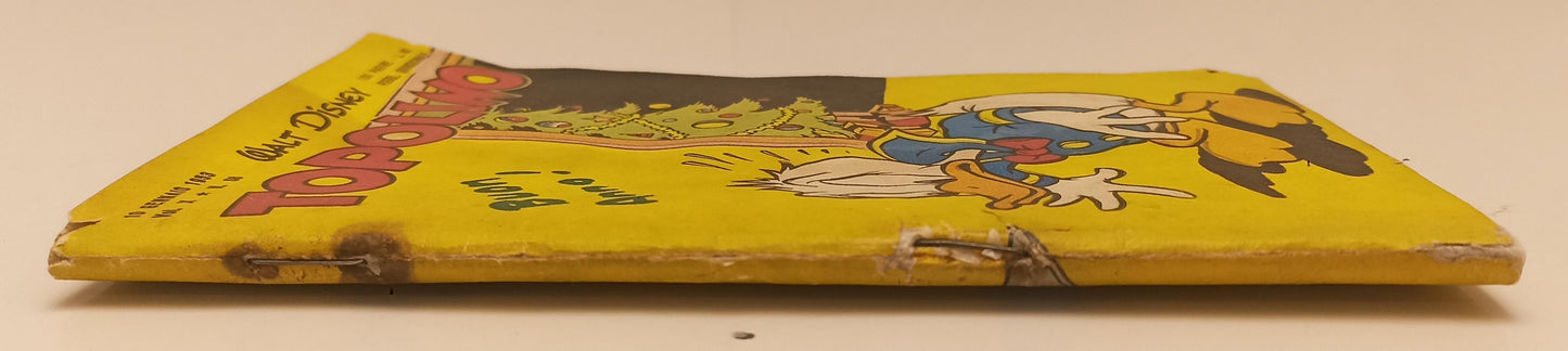 FD- TOPOLINO N.58 LIBRETTO CON BOLLINO ORIGINALE-- DISNEY MONDADORI- 1953- S-H24