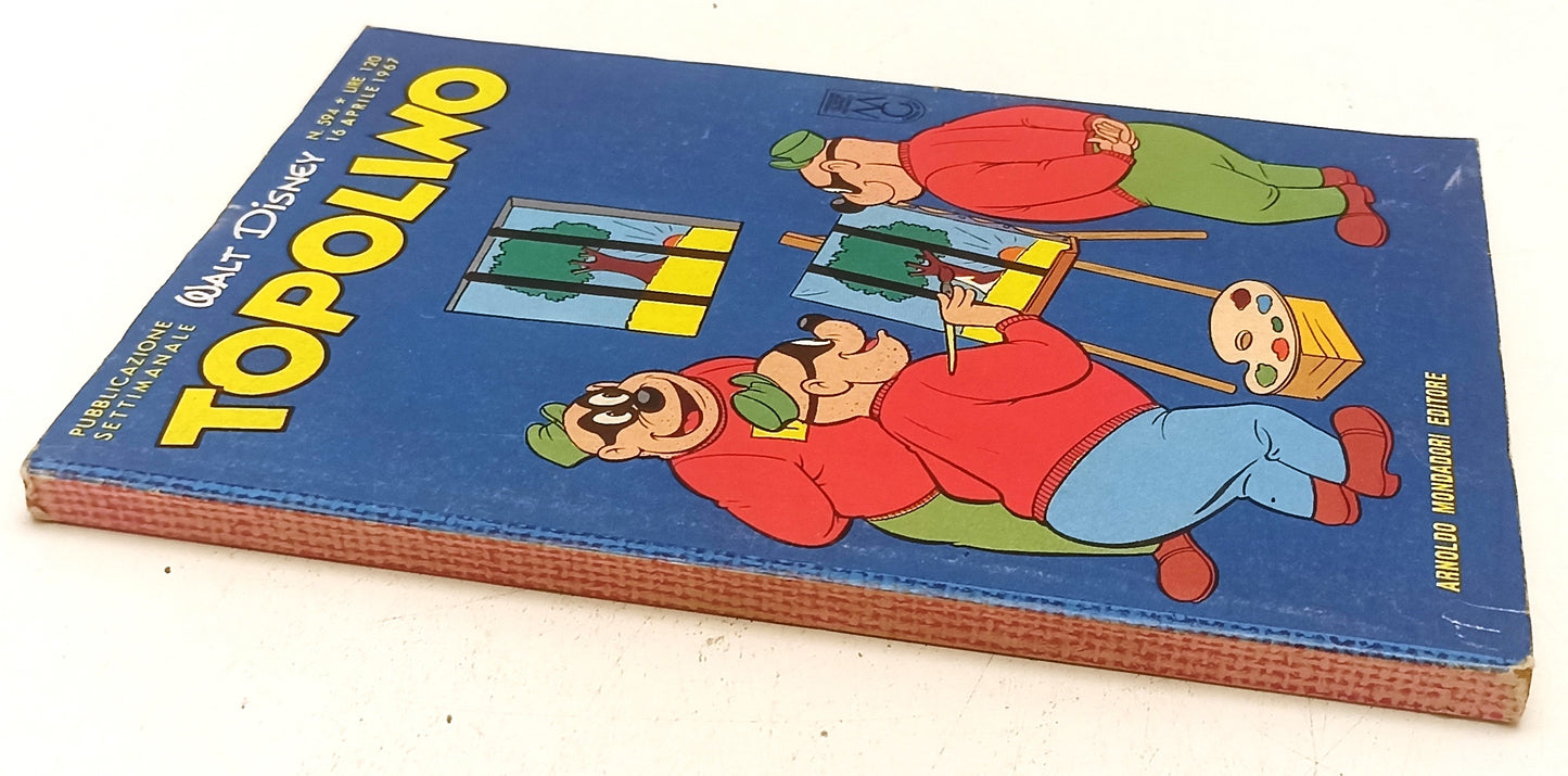 FD- TOPOLINO N.594 COMPLETO DI BOLLINO -- DISNEY MONDADORI - 1967 - B - D25