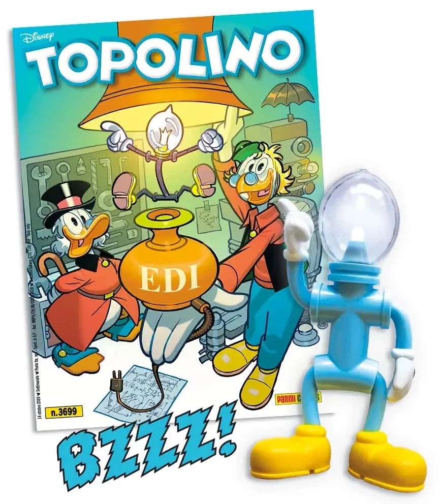 Topolino 3699 gadget EDI Statuetta 3D Luce LED Batterie incluse Panini Disney - M26
