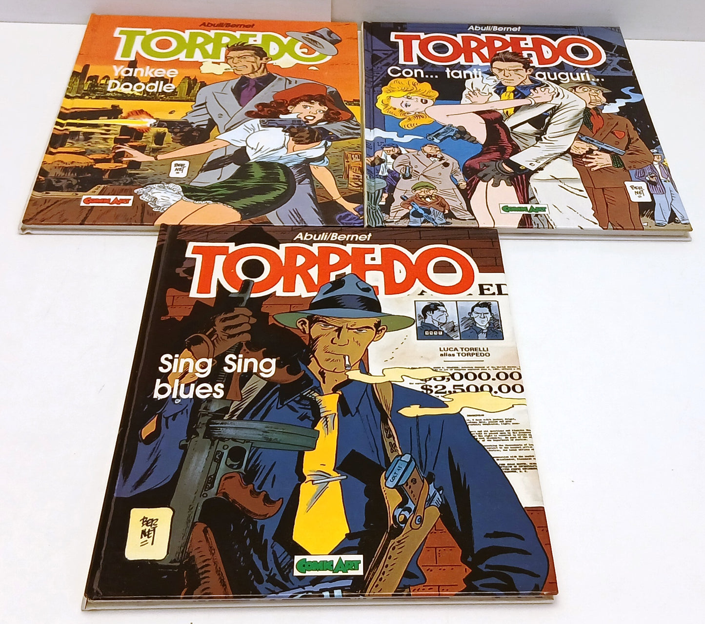FV- TORPEDO 5 VOLUMI CARTONATI - ABULI BERNET - COMIC ART GRANDI EROI -- C - H25