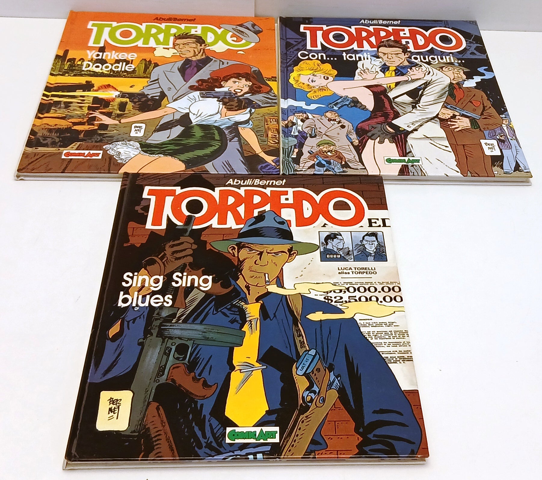 FV- TORPEDO 5 VOLUMI CARTONATI - ABULI BERNET - COMIC ART GRANDI EROI -- C - H25