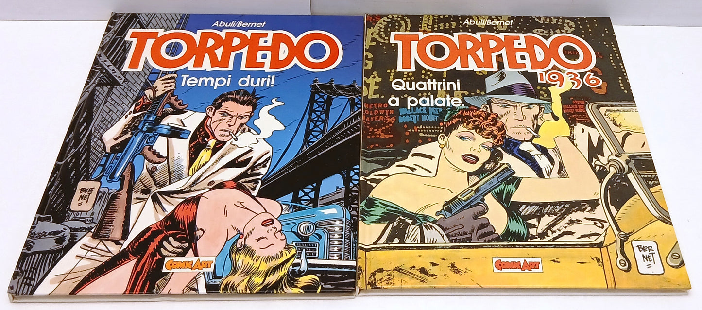 FV- TORPEDO 5 VOLUMI CARTONATI - ABULI BERNET - COMIC ART GRANDI EROI -- C - H25