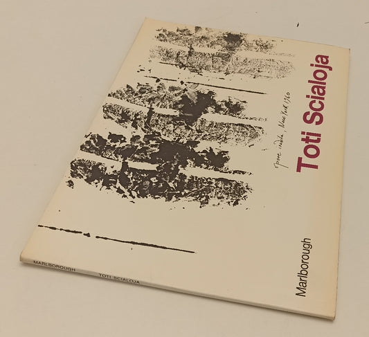 LT- TOTI SCIALOJA OPERE INEDITE NEW YORK 1960 -- MARLBOROUGH - 1973 - B - XFS187