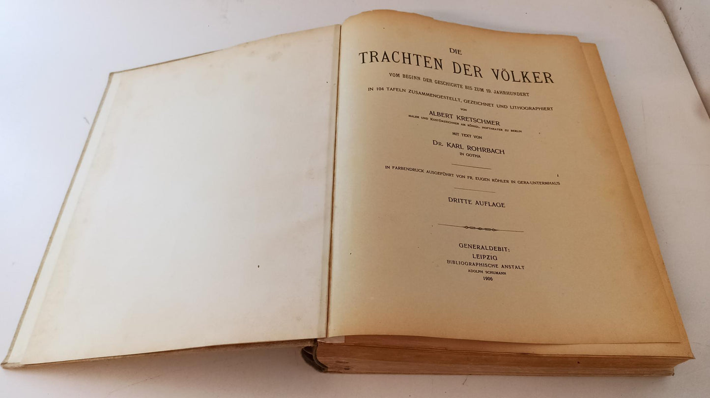 LZ- DIE TRACHTEN DER VOLKER COSTUMI POPOLARI STORICI TEDESCO - 1906 - C - ZFS319