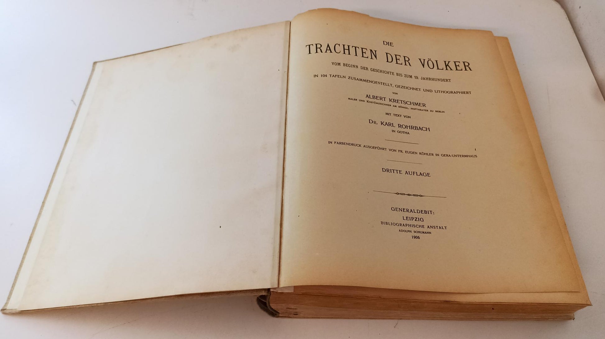 LZ- DIE TRACHTEN DER VOLKER COSTUMI POPOLARI STORICI TEDESCO - 1906 - C - ZFS319