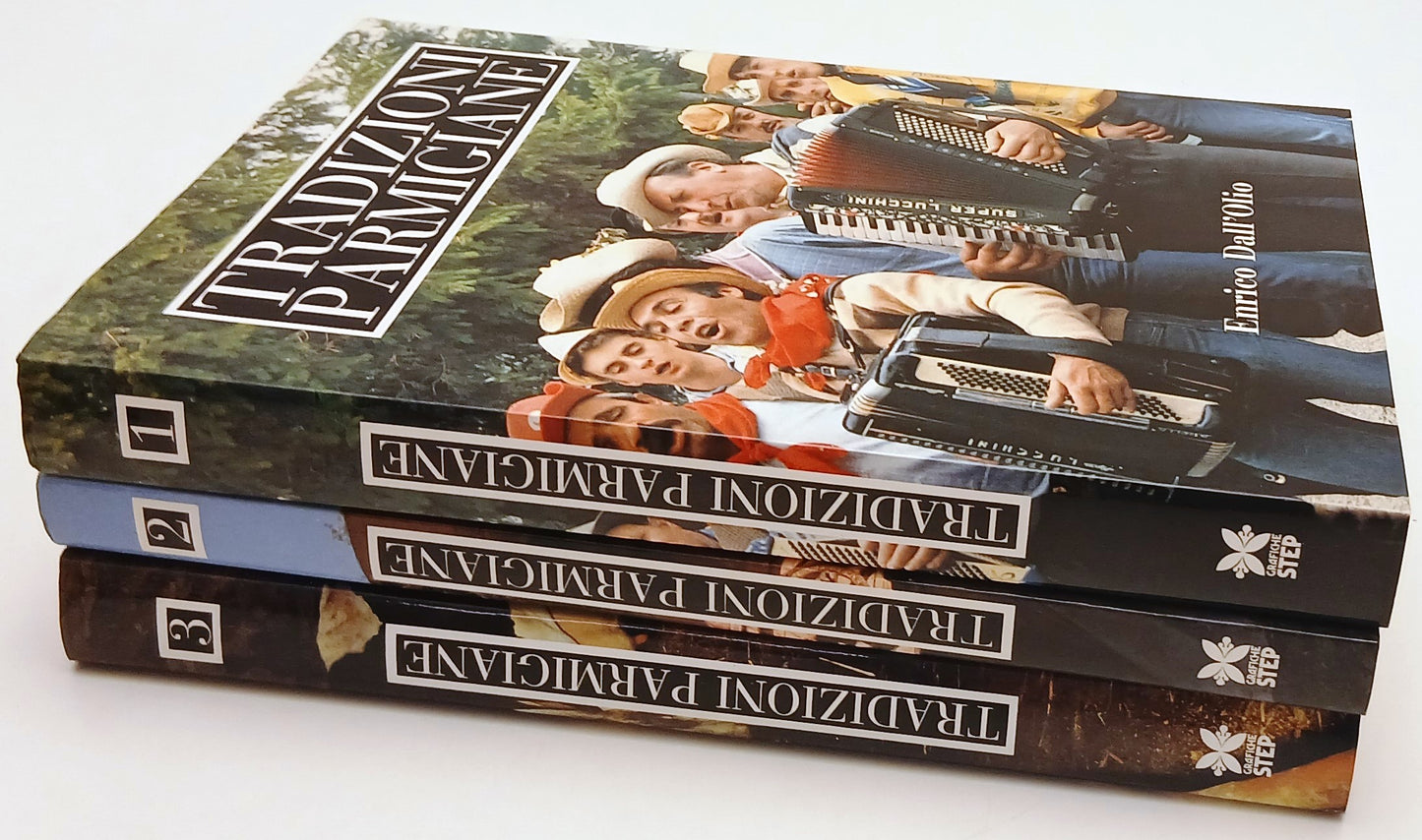 LZ- TRADIZIONI PARMIGIANE 3 VOLUMI - ENRICO DALL'OLIO - STEP --- 1989 - CS - WPR