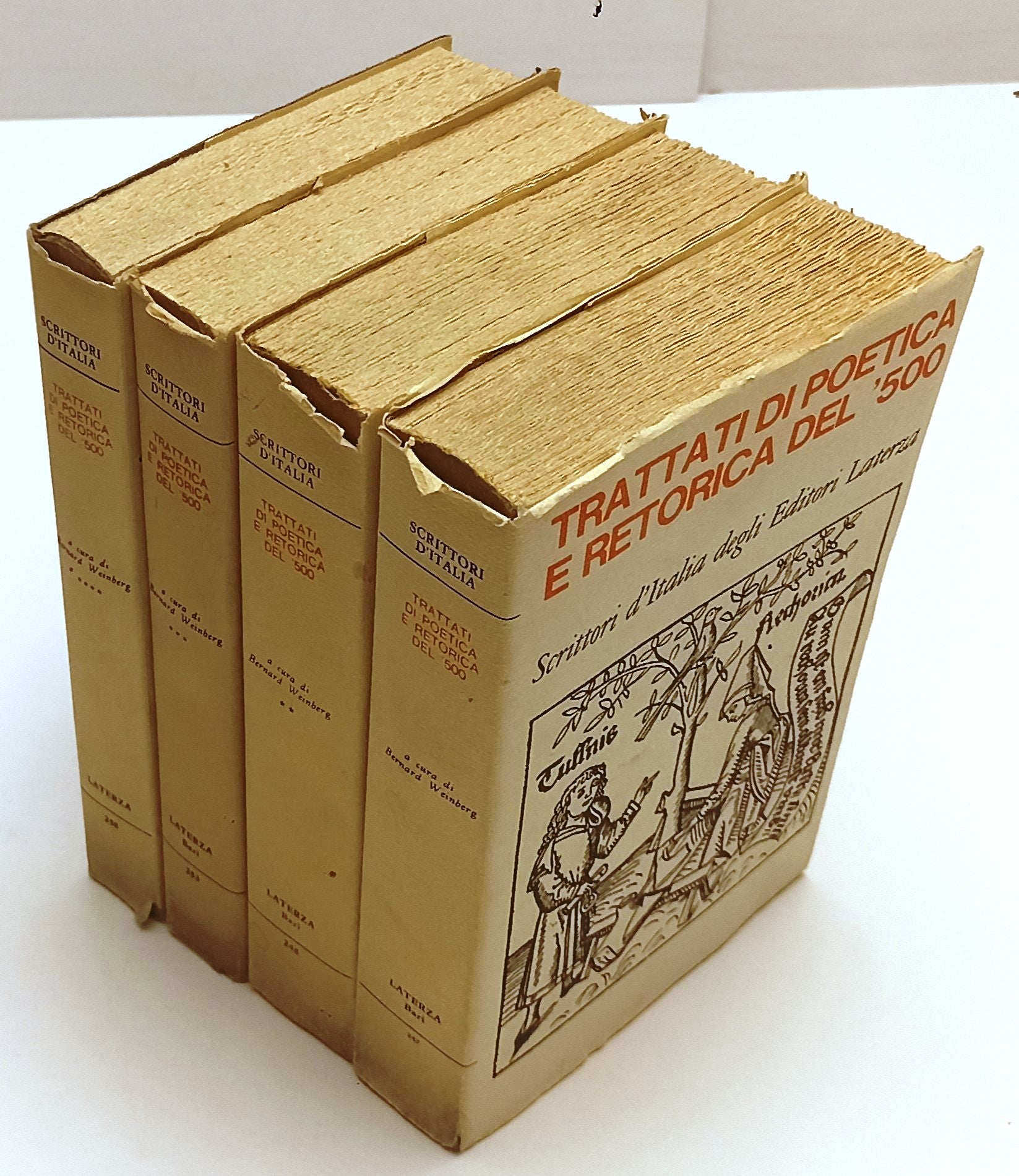 LS- TRATTATI DI POETICA E RETORICA '500 4 VOLUMI - WEINBERG- LATERZA- BS- XFS118