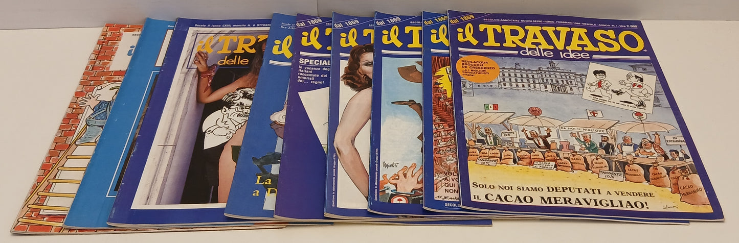 FR- RIVISTA IL TRAVASO DELLE IDEE 1/10 1988 ANNATA COMPLETA - H25