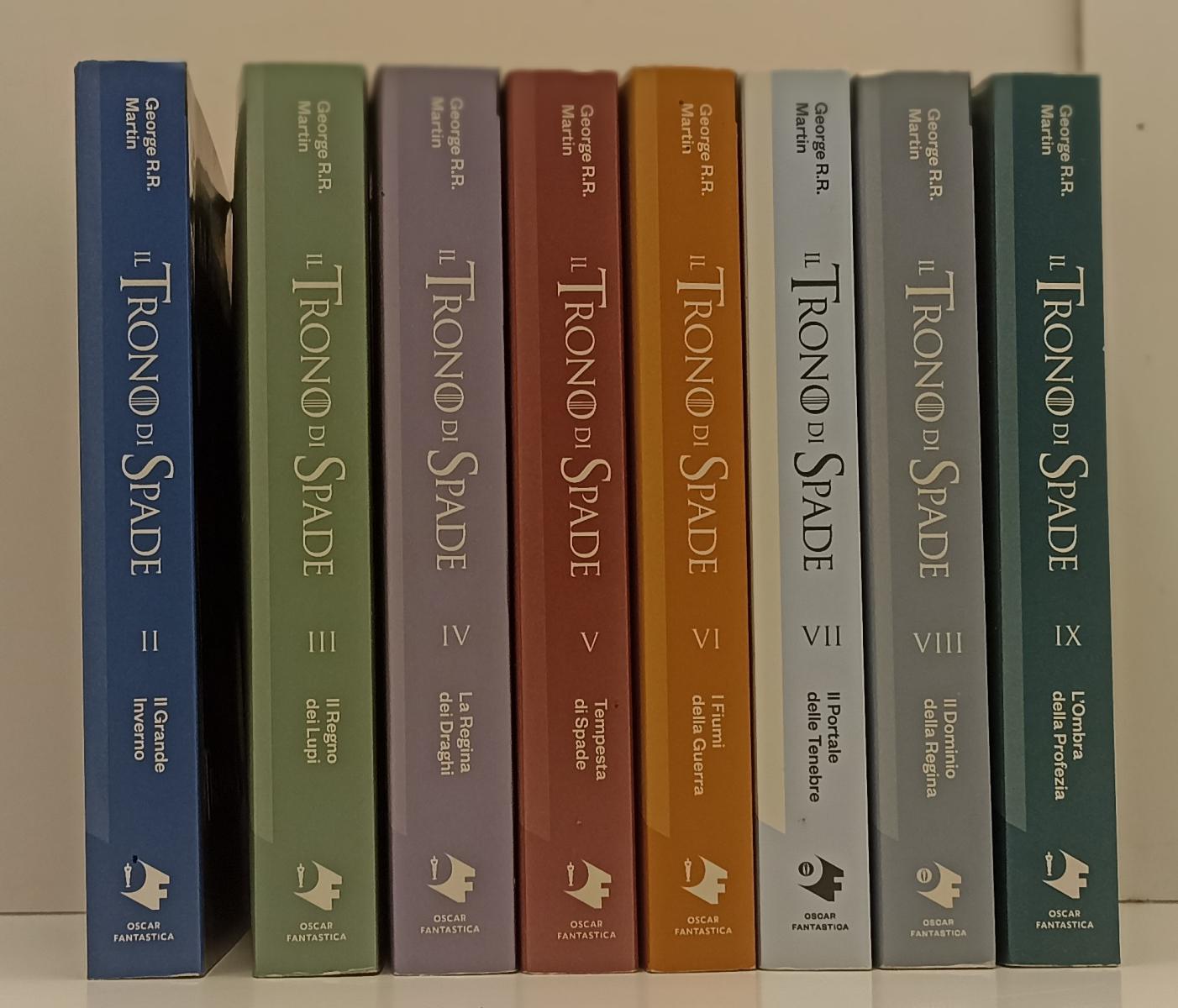 LF- IL TRONO DI SPADE VOLUMI II/IX - GEORGE MARTIN - MONDADORI - OSCAR--- B- XFS