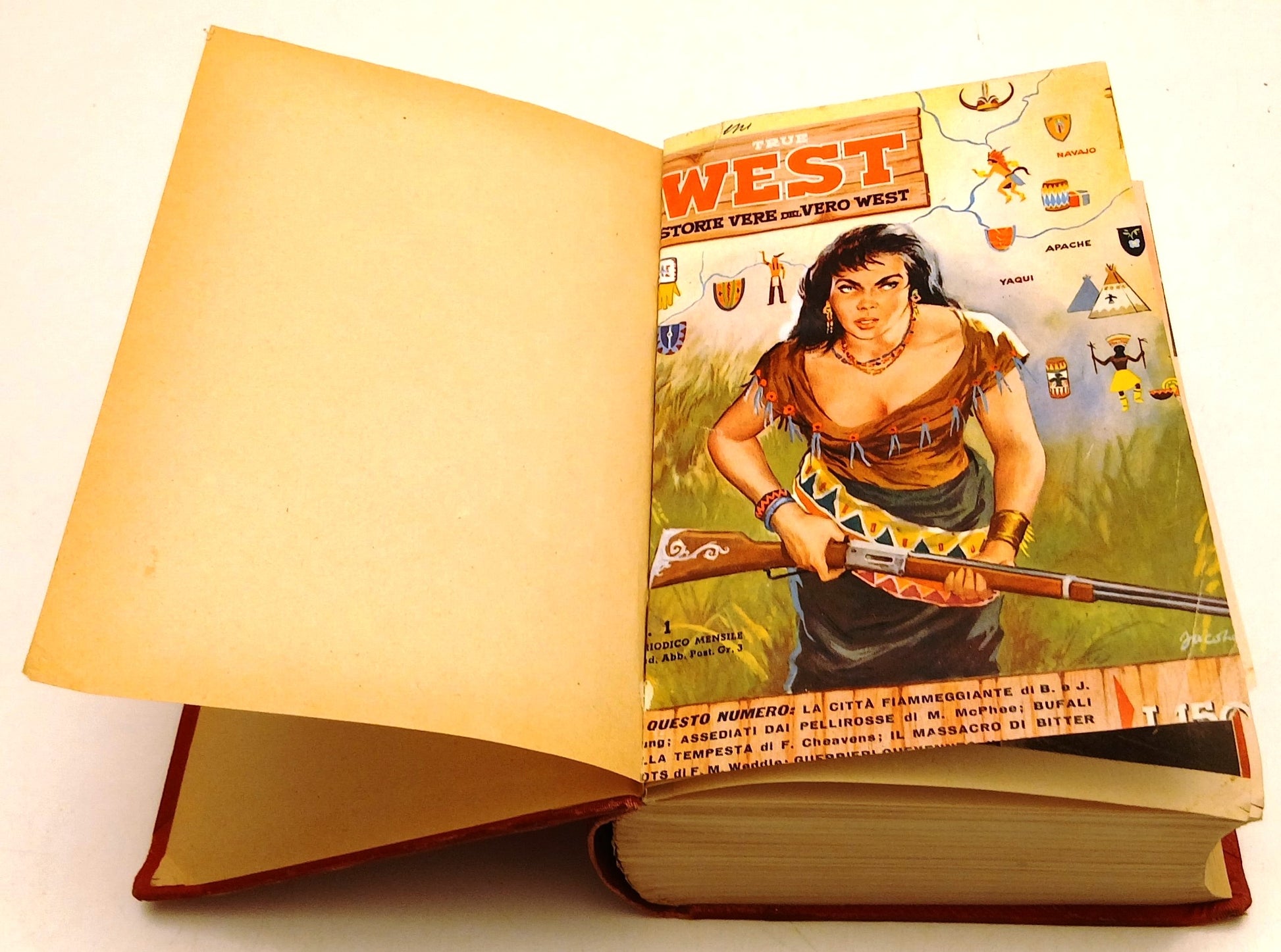 FZ- VOLUME RILEGATO TRUE WEST 1/8 STORIE VERE VERO WEST- TORELLI- 1958- C- ZFS