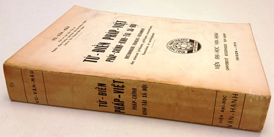 LZ- DICTIONNAIRE FRANCAIS VIETNAMIEN - VU-VAN-MAU - SAIGON - 1970 - B - ZFS63