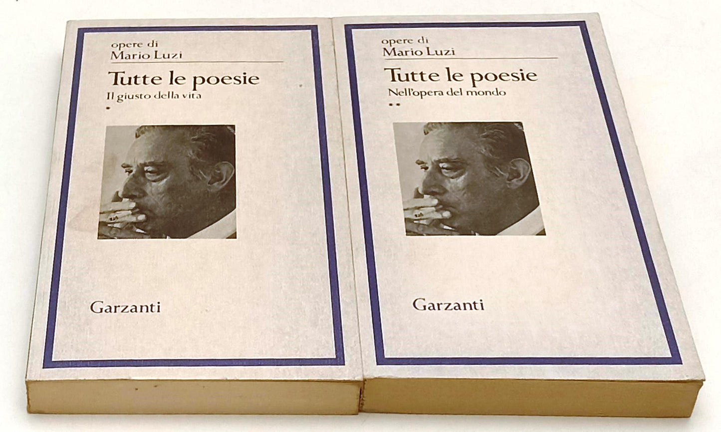 LN- TUTTE LE POESIE 2 VOLUMI - MARIO LUZI - GARZANTI -- 1a ED. - 1979- B- YFS671